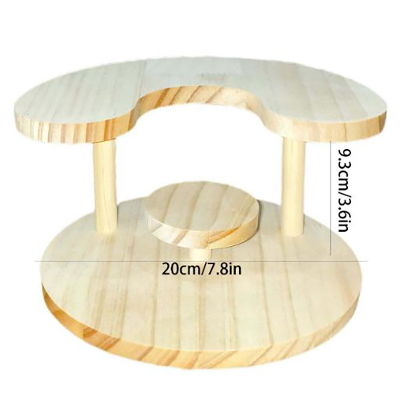 Display Riser Stand - 3 Tier Houten Organizer Plank, Multi Level Step