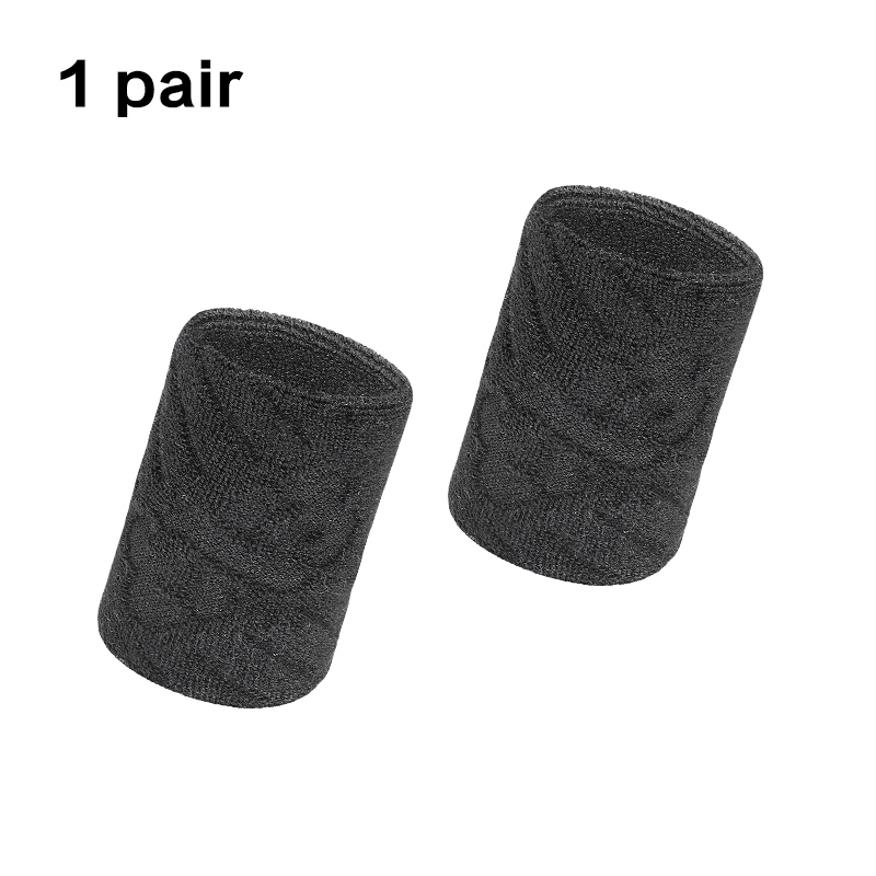 1 paio di braccialetti elastici in cotone supporto per polso da cestino avvolge gli uomini bambini palestra fitness Powerlifting tennis assorbimento del sudore