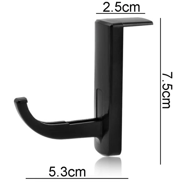 Soporte para auriculares, colgador de auriculares montado autoadhesivo, pantalla de Monitor de PC, gancho para auriculares, accesorios para auriculares: Azul cielo