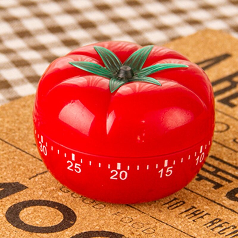 1-60min Tomato Timer Durable Kitchen Mechanical Timer Tomato Shape Countdown Timer Reminder Alarm Clock for Cooking Gadgets