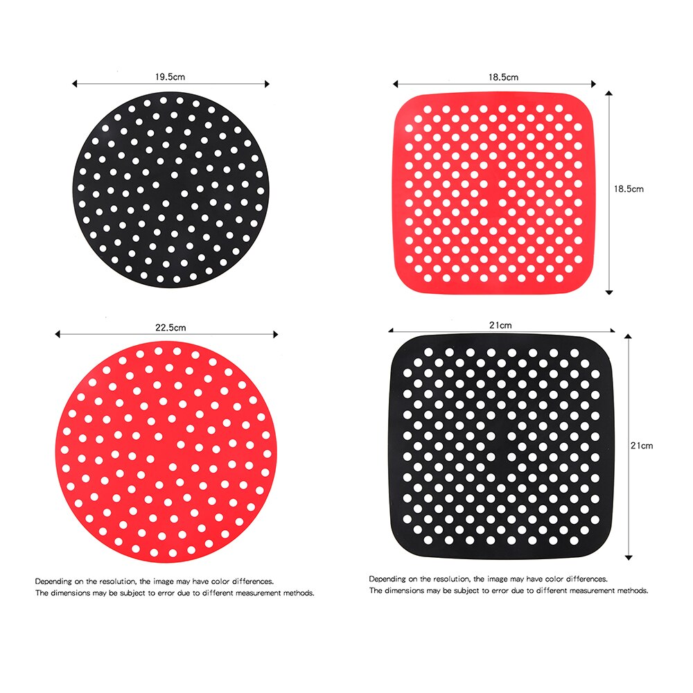 2pcs Silicone Air Fryer Liner Steamer Pad Air Fryer Accessory Kitchen Baking Liner Cooking Utensils Air Fryer Baking Paper