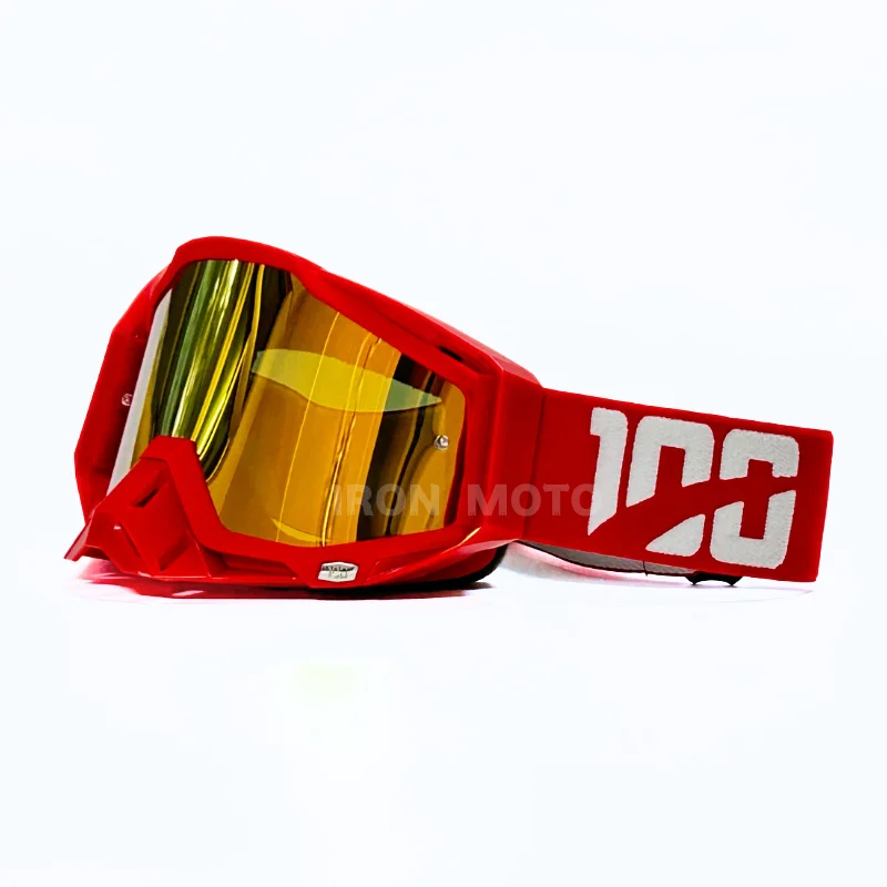 Motorhelm Bril Man Crossmotor MX Bril HD Lens Motocross Bril ATV Motobike Brillen Fietsen Zonnebril Bescherming: Bruin