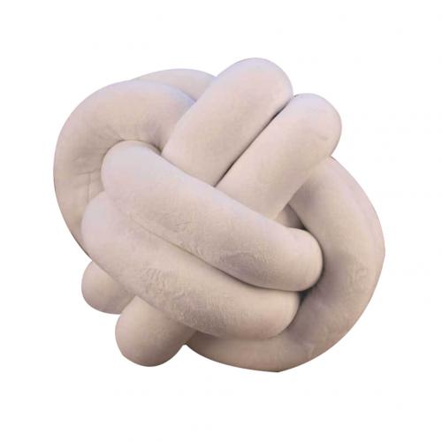18/25/30cm plysch pp bomullskuddar mjuk knuten boll fylld kudde kudde kudde handgjorda kuddar kudde kropp kudde heminredning: 30cm vita