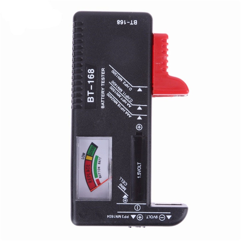 BT168 Portable Universal Digital Battery Tester Volt Checker For AA AAA 9V Button Multiple Size Battery Tester Checker