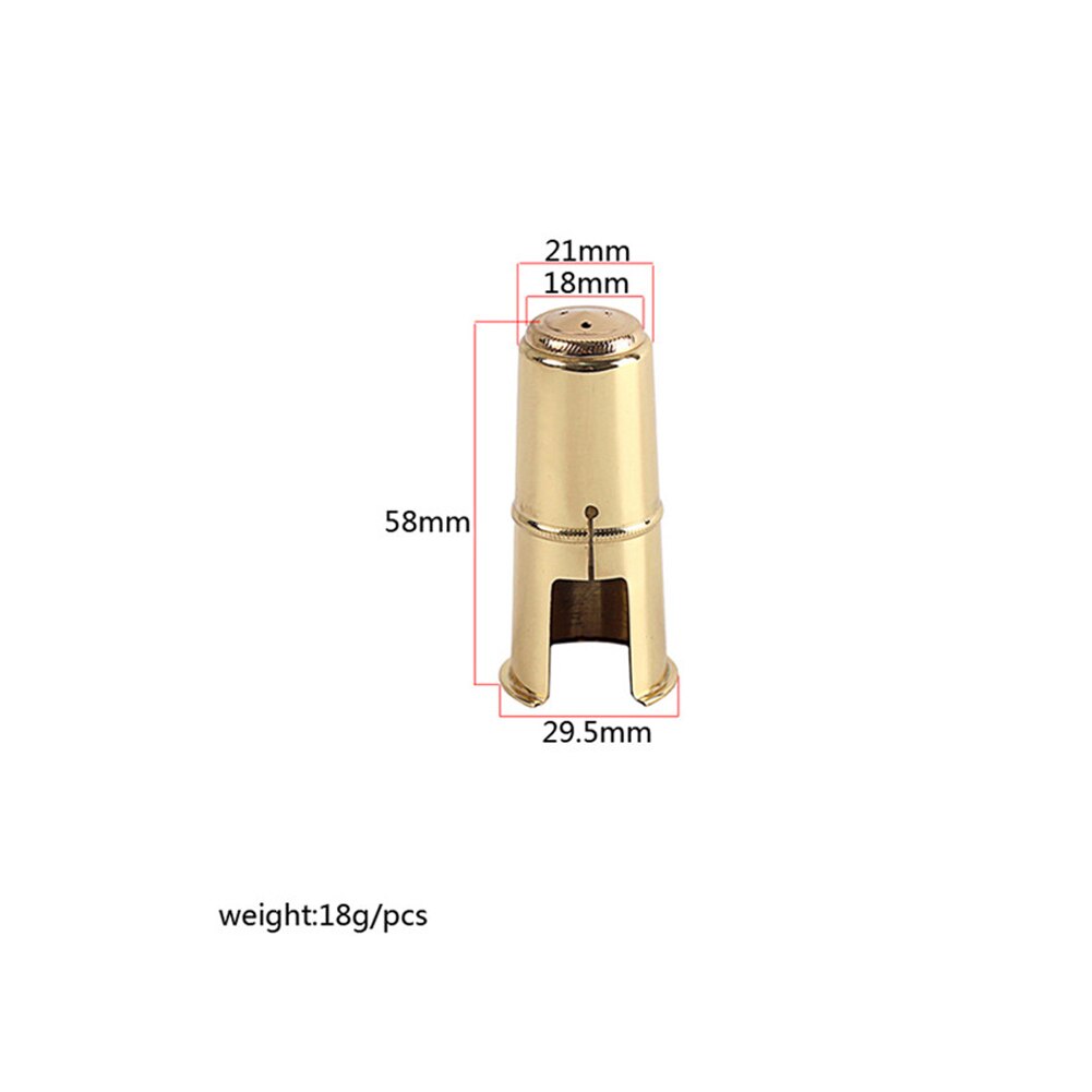 Tenor/Alto/B Soprano – casquette de Saxophone, capuchon de protection en métal, chapeau en laiton, capuchon de protection en cuivre, accessoires pour instruments de Saxophone: Gold B Soprano