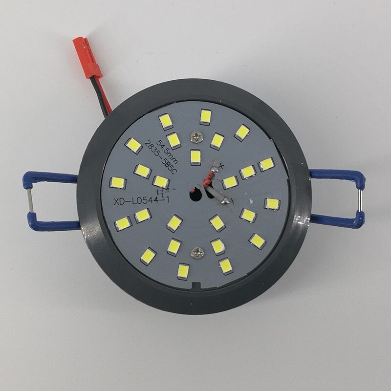 Led spotlight pære direkte plug-inintegreret lys kop 5w dobbelt farve loft forsænket paraply erstatte krystal lyskilde