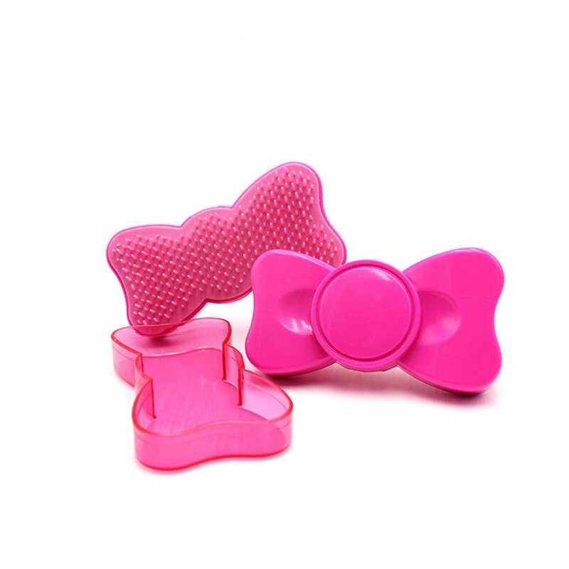 Bunte Kunststoff Haar Kamm Bogen Krawatte Gerade Haar Kamm Anti-knoten Massage: verrotten