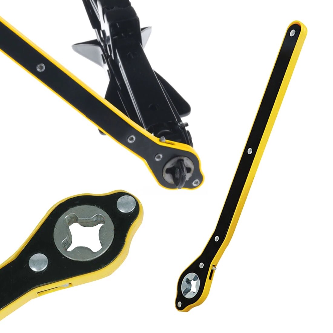 Dropshipping chiave a cricchetto per presa a cricchetto automatica a risparmio di manodopera chiave a forbice per box auto maniglia per capocorda chiave a croce per risparmio di manodopera