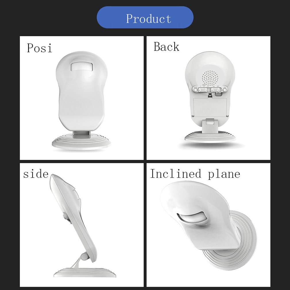 Draadloze Deurbel Winkel Winkel Welkom Motion Sensor Infrarood Detector Inductie Alarm Deurbel Deurbel