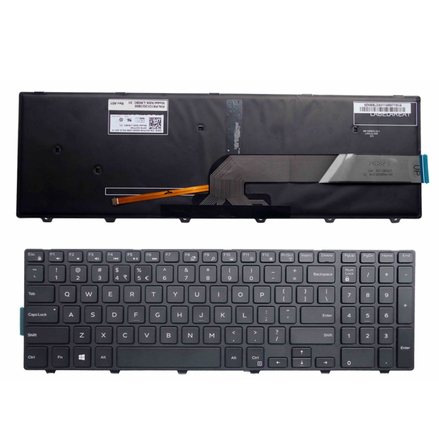 Voor Dell Inspiron 15 5000 Serie 15 5551 5552 5555 5558 5559 7559 Toetsenbord Us Layout Zwart Met Backlit toetsenbord