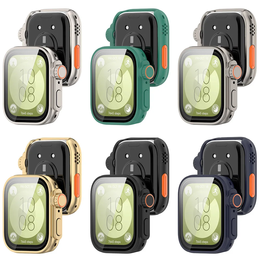 Correa de silicona para Huawei Watch Fit 3 Band con funda protectora de pantalla mejorada a Ultra2 funda para Huawei Fit 3 accesorios de muñeca