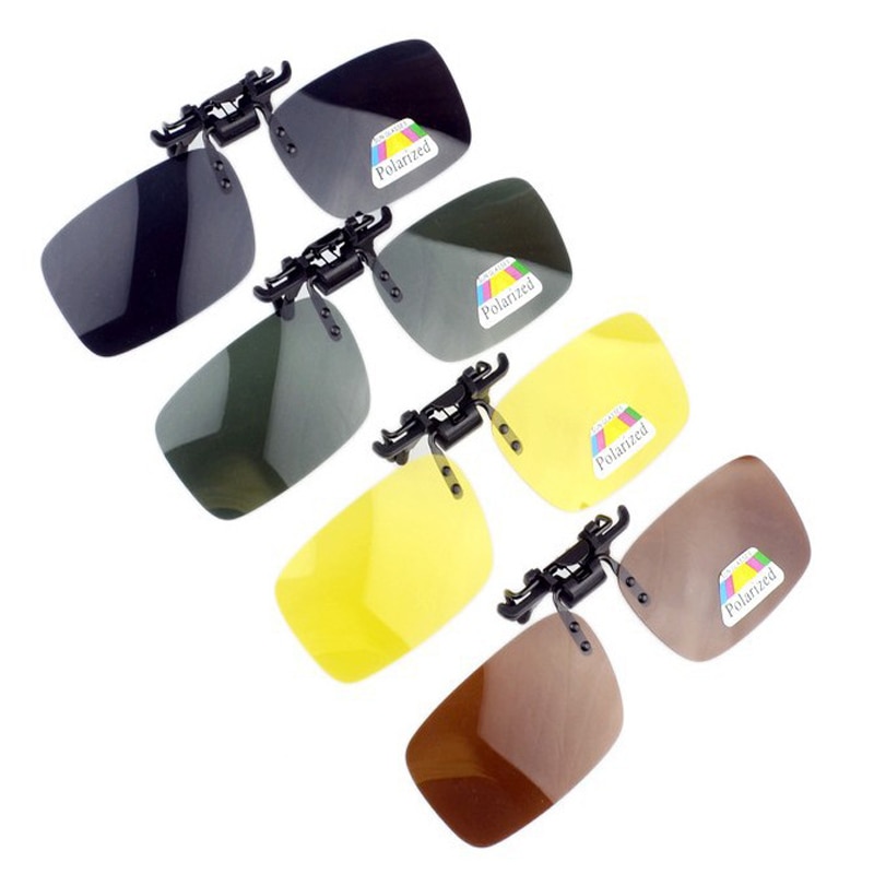 Herre polariseret klip på fiskeglas sport rejser kørsel glas nattesyn let at vende solglas solbriller oculos  b4
