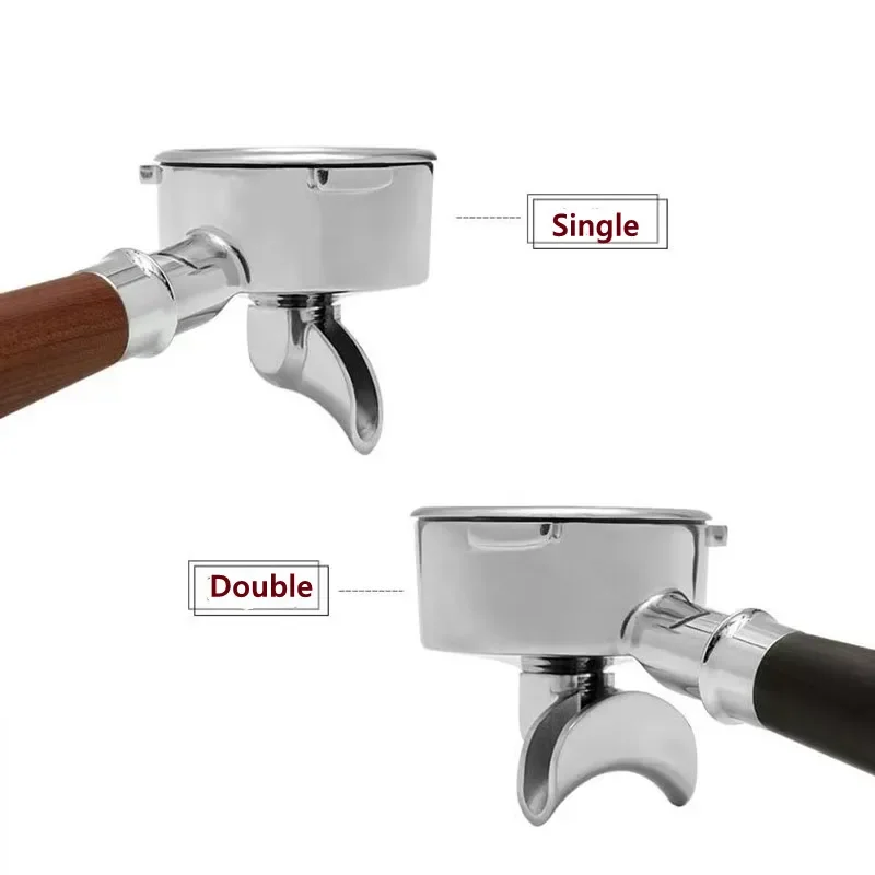 Portafiltro de café con doble boquilla, 58mm, 3 clavos, para Hibrew/Barsetto/Oster/Breville Max VCF-125X/GeviE020DE
