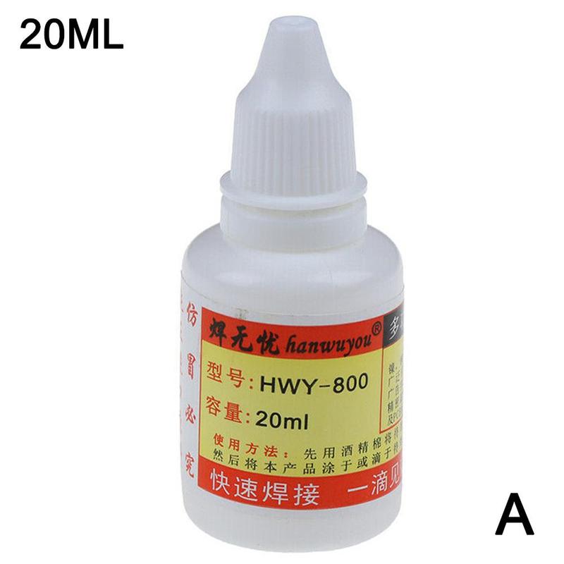 1pc 20/50ml stål flytende fluss loddepasta fluss flytende loddemetaller vannbestandig: 20ml