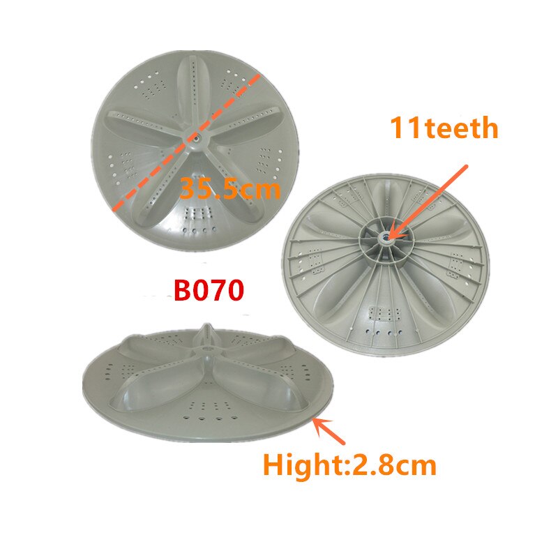 Washing Machine Pulsator Replacement Part Wave Plate Pulsator 11 Teeth Diameter 35.5cm