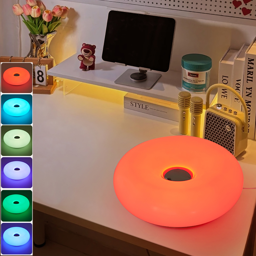 Bauhaus bureaulamp USB-stekker slaapkamer nachtkastje donut bureaulamp woonkamer eetkamer decoratie sfeerlicht