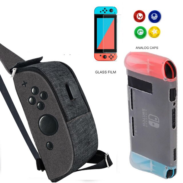 Per Nintend Interruttore Crossbody Borsa Da Viaggio con Porta USB di Ricarica per Nintendo Switch di Console di Gioco Accessori di Caso di Immagazzinaggio: I