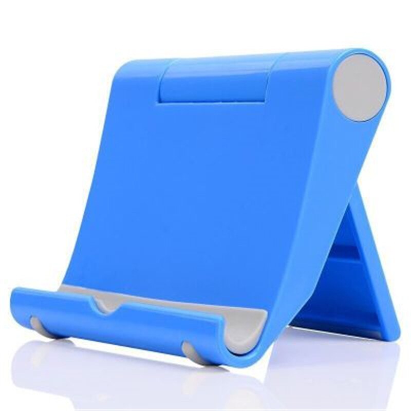 Soporte de escritorio plegable Universal para teléfono Xiaomi, Samsung, tableta, iPhone 11, 12: P1-Blue