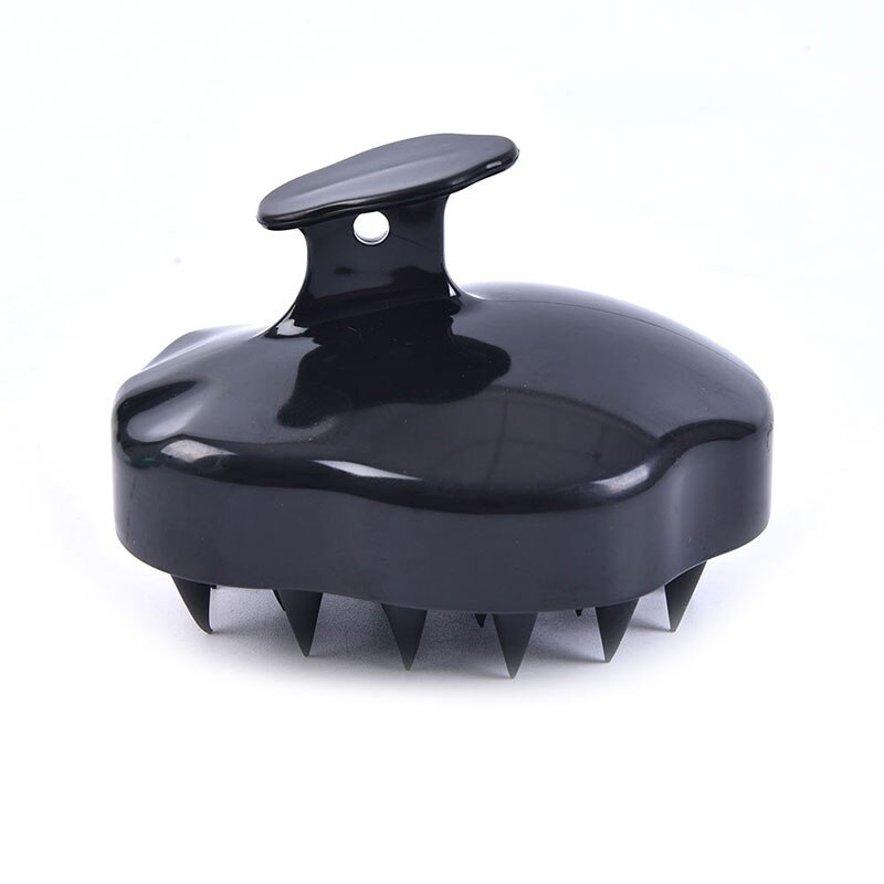 Haar Wassen Kam Siliconen Hoofd Massage Body Hoofdhuid Massage Haar Wassen Kam Douche Bad Borstel: BK