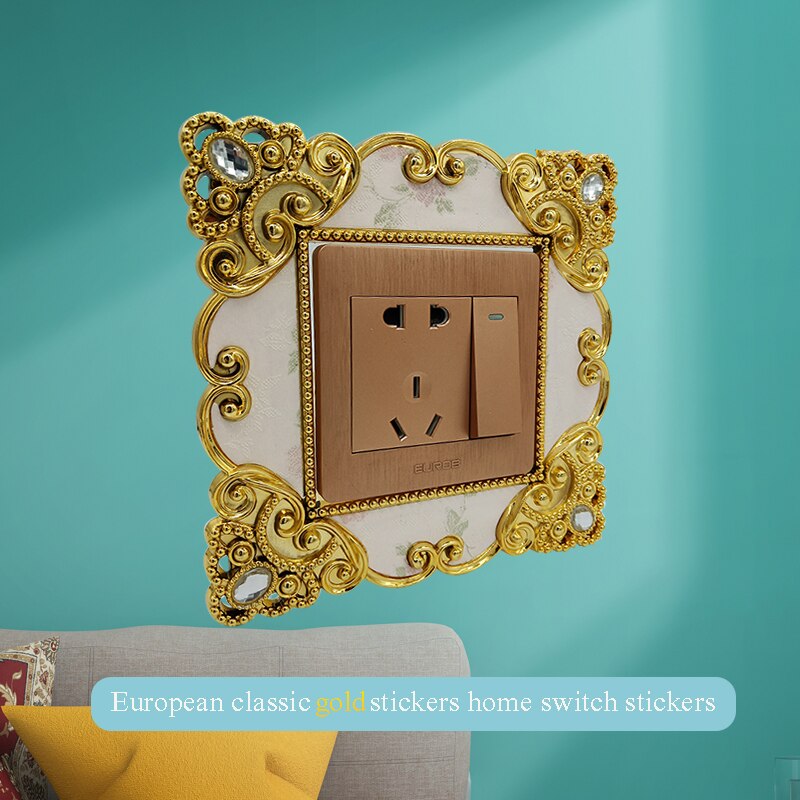 switch cover protection switch decorative stickers square switch wall lamp socket stickers decorative switch sticke