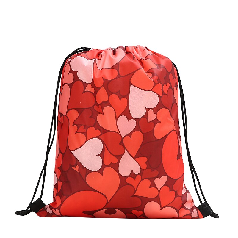 Trekkoordrugzak dames 3d print reistas softback heren casual tassen unisex dames schoudertas trekkoord rugzak