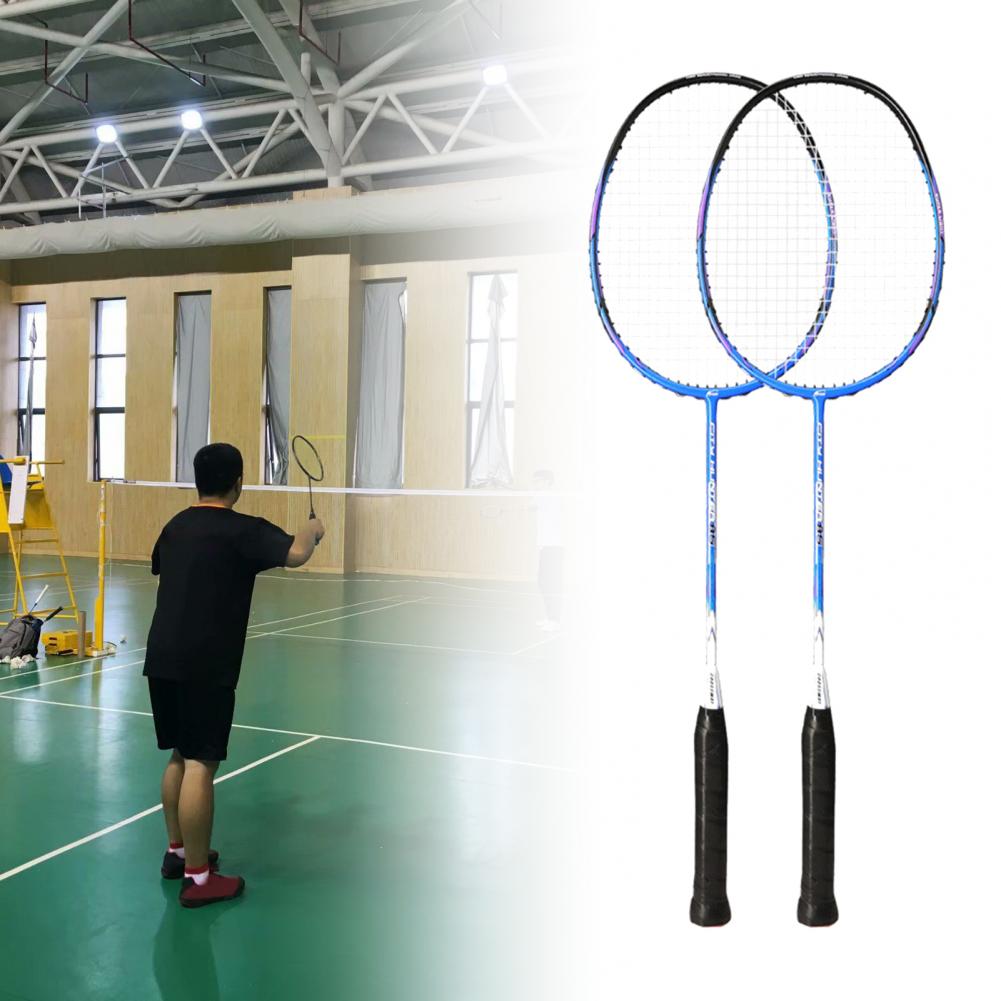 1 Set Great Badminton Rackets Set Portable Badminton Racquet Set Comfortable to Grip for Indoor