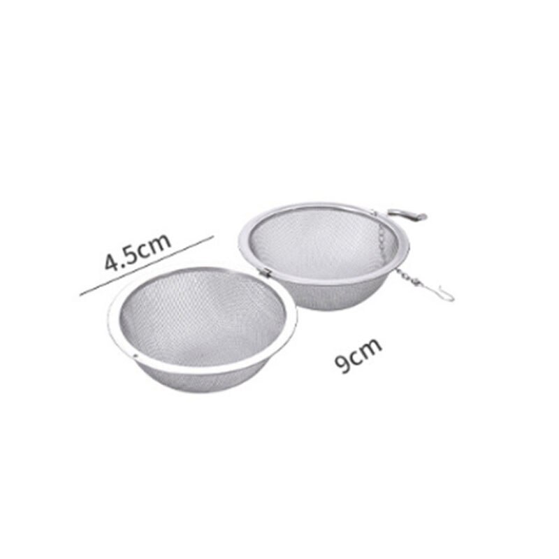 Stainless Steel Tea Ball Tea Set Filter Sphere Lock Spice Tea Ball Filter Seasoning Bag Filter Mesh Kitchen Filter Gadget: 4.5cm