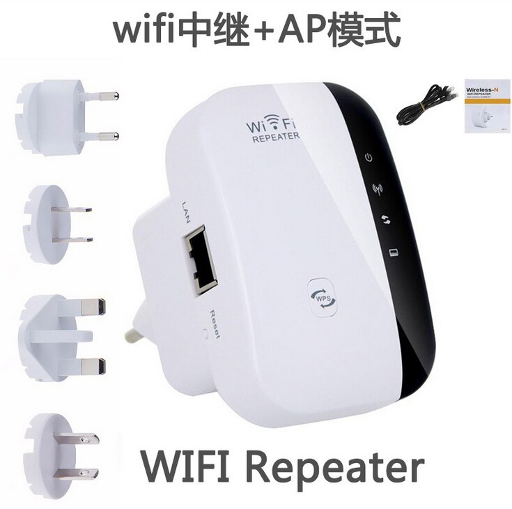 Wireless WiFi Repeater Signal Amplifier 802.11N/B/G Wi-fi Range Extander 300Mbps Signal Boosters Repetidor Wifi Wps Encryption