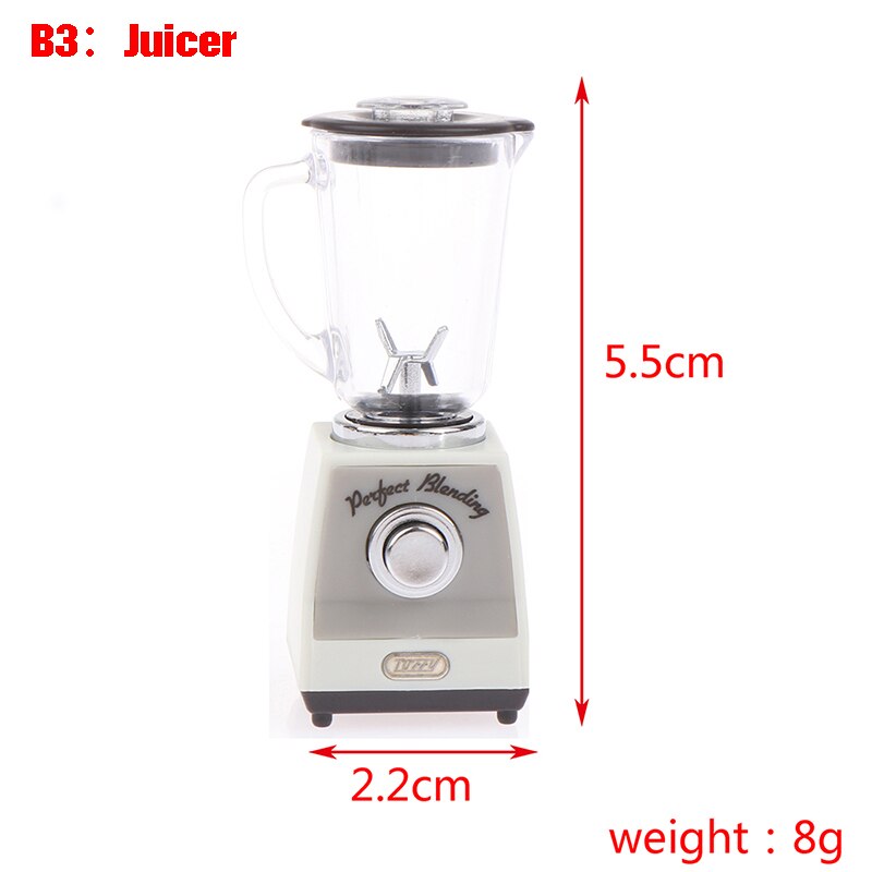 1:12 Dollhouse Koffiezetapparaat Kopje Koffie Pot Simulatie Keuken Meubels Poppenhuis Miniatuur Accessoires: B3