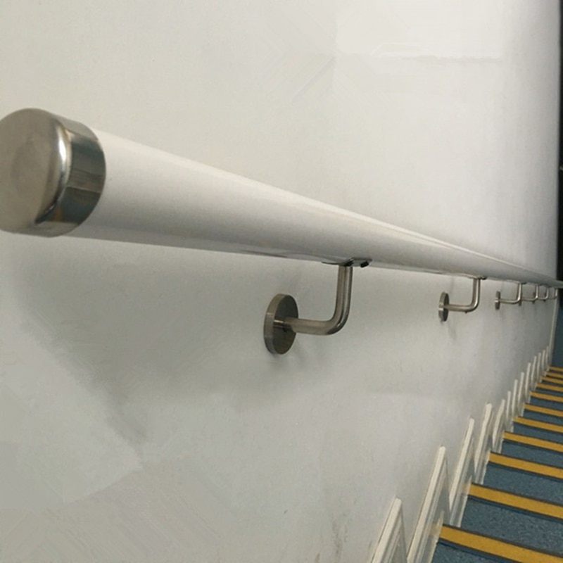 5*Stainless Steel Handrail Bannister Stair Rail Bracket Balustrade Wall Support.