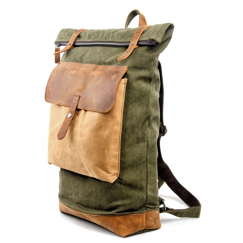 Muchuan mochila vintage para laptop, mochila unissex de luxo, estilo retrô, grande capacidade para laptop