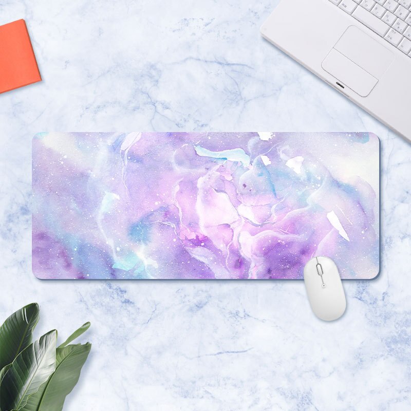 Grand tapis de bureau en marbre tapis de souris Gamer kawaii tapis de bureau clavier d'ordinateur Table décoration couverture tapis souris tapis de souris: 8