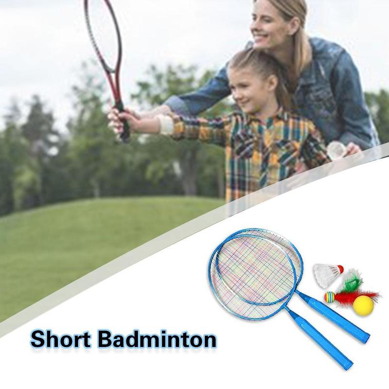 Badminton ketcher med kort håndtag børn badminton badminton sæt ketcher indendørs
