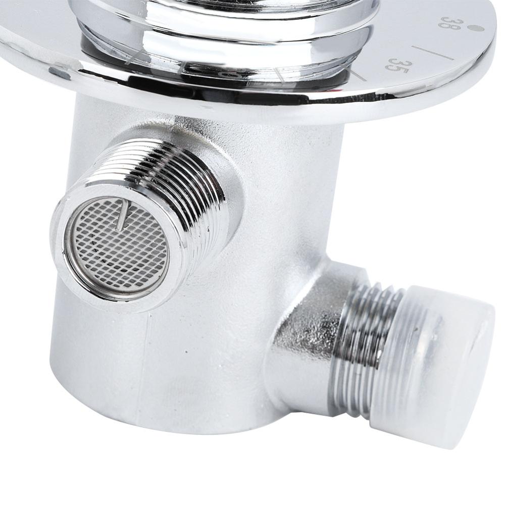 Adjustable Thermostatic Mixer Valve Brass Thermostatic /Cold Water Mixing Temperature Control Valve For Home Water Heater