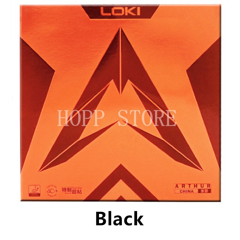 LOKI ARTHUR CHINA Table Tennis Rubber (Super Sticky) Original WANG HAO LOKI ARTHUR Ping Pong Sponge: Black