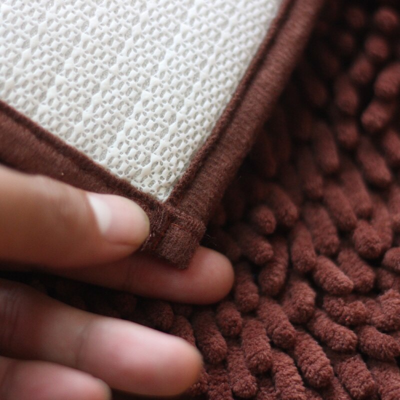 40*60 CM tapis de salle de bain Chenille tapis de bain antidérapants tapis de sol en microfibre absorbant l'eau rapide