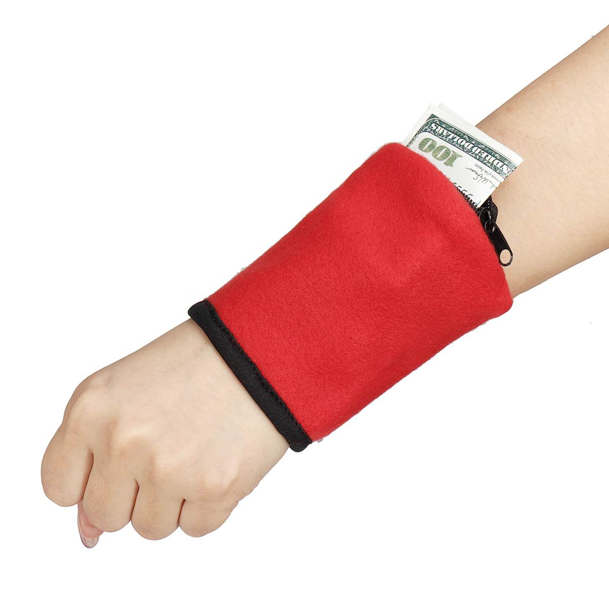 Mode Mannen Vrouwen Pols Portemonnee Pouch Band Rits Running Travel Gym Fietsen Veilig Portemonnee Verandering Sport Tas Mannelijke