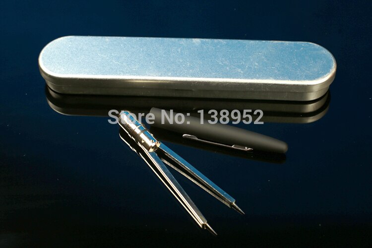 Advanced Pen Style Brass ECG EKG Calipers With Protective Cover Ruler Measure Dividers Compass With Box