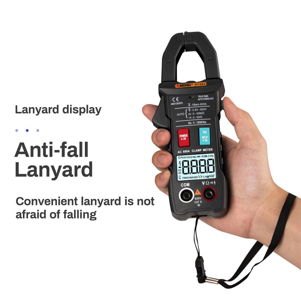 ANENG ST203 Auto Digital Klemme Meter Multimeter 4000 zählt True RMS Mini Ampere DC/AC Klemme Meter Voltmeter 400v Automatische Palette