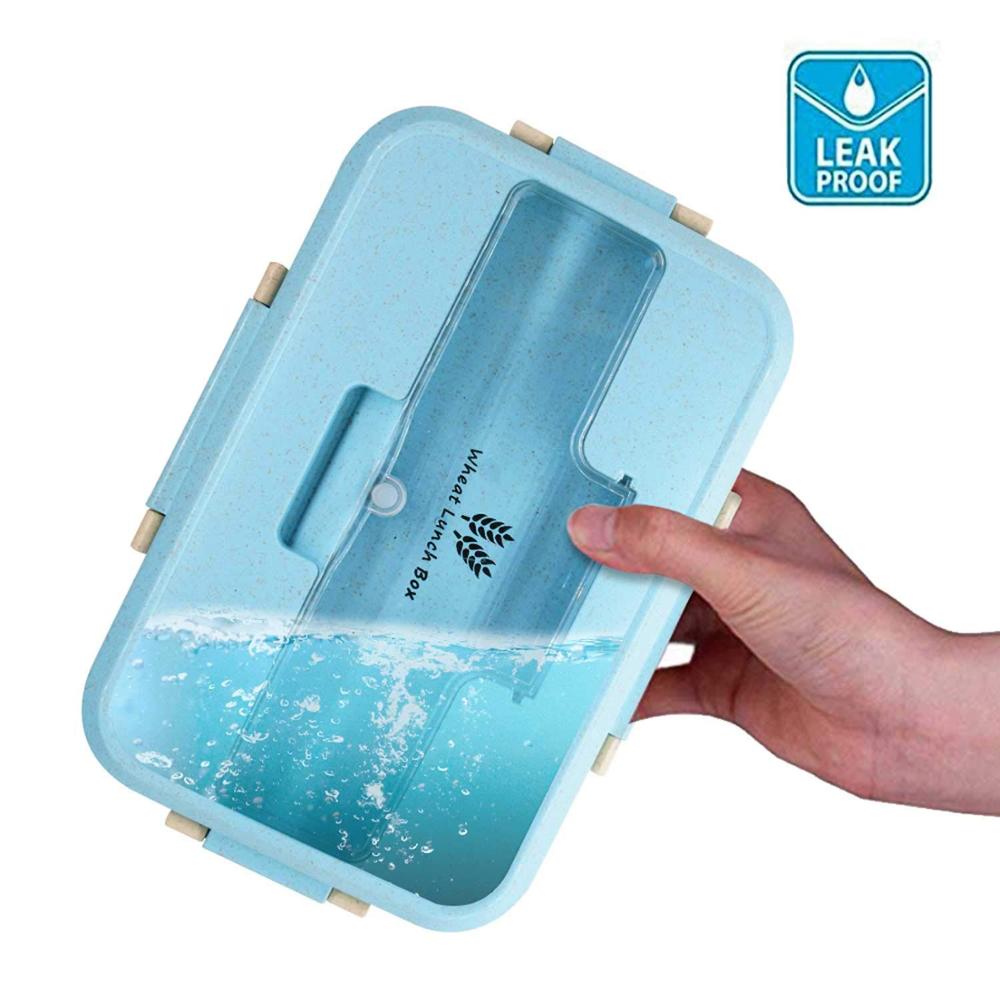 Lunch Box Food Container Bento Box Beheizten Lunchbox Kinder Lunchbox Snack Stroh Weizen Koreanische Versiegelt Student Kunststoff Box für Lebensmittel