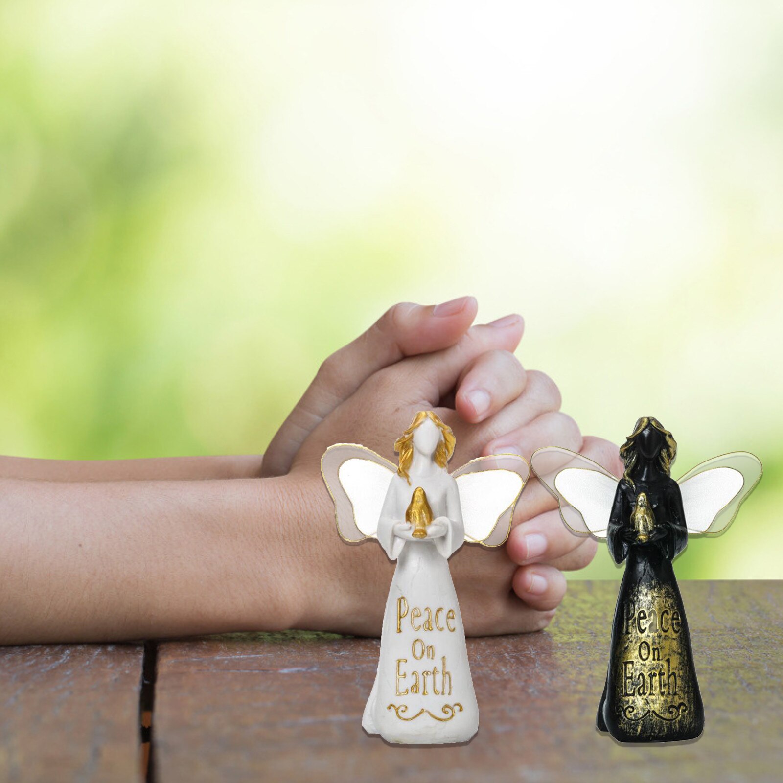 Room Bedroom Living Room Decoration Lovely Angel Statue Indoor And Outdoor Family Garden Decoration Quiet Statue