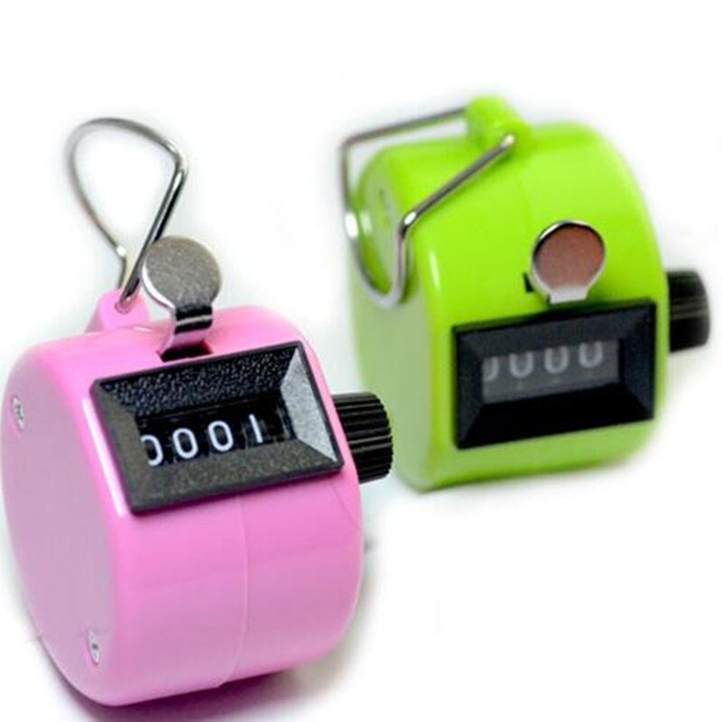 Manual Reading Buddha Frequency Counter Analysis Multicolor Manual Press Four-Digit Counter Mechanical for Instruments