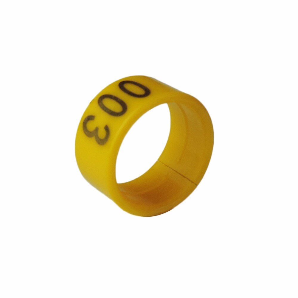 100 stk nr. .1-100 kyllingfotring hønekyllinger and gås digital fotring fjærfeoppdrettsutstyr