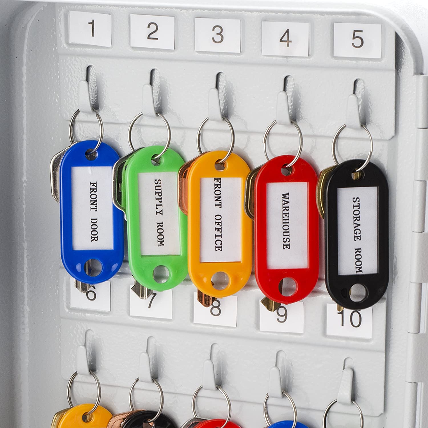 Steel Security Key Storage Holder Cabinet Valet Lock Box 20/36/48 Key Positions Safe Box Keychain Organizer