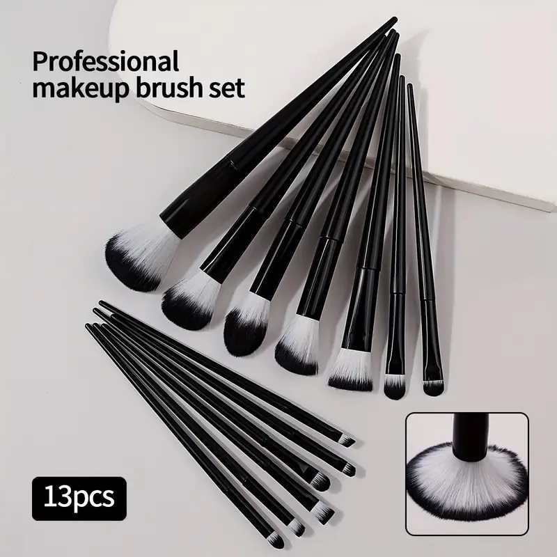 13PCS Makeup Brush Set Soft Fluffy Eye Shadow Foundation Blush Highlighter Concealer Brush Female Beauty Tool Christmas