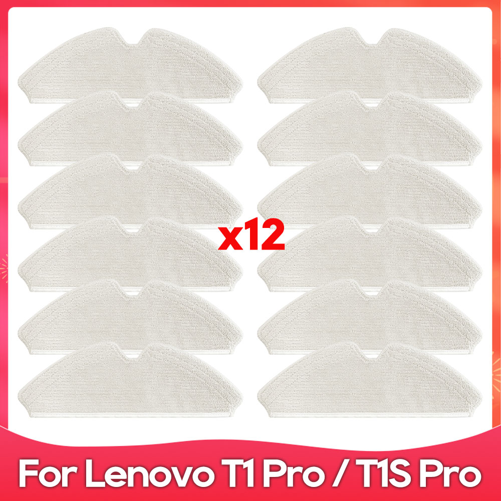 Compatible con ( Lenovo T1S Pro / T1 Pro / Proscenic M7 Pro / Honiture Q6 ) Cepillo principal y lateral, filtro HEPA, bolsa de polvo, paño de fregado, accesorio de repuesto.: Oro