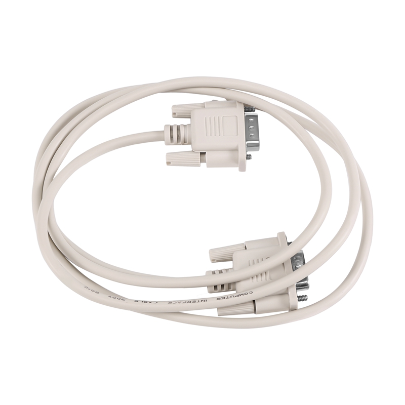 1.4m rs232 db9 9 pin han til vga video 15 pin han adapter kabel lys grå