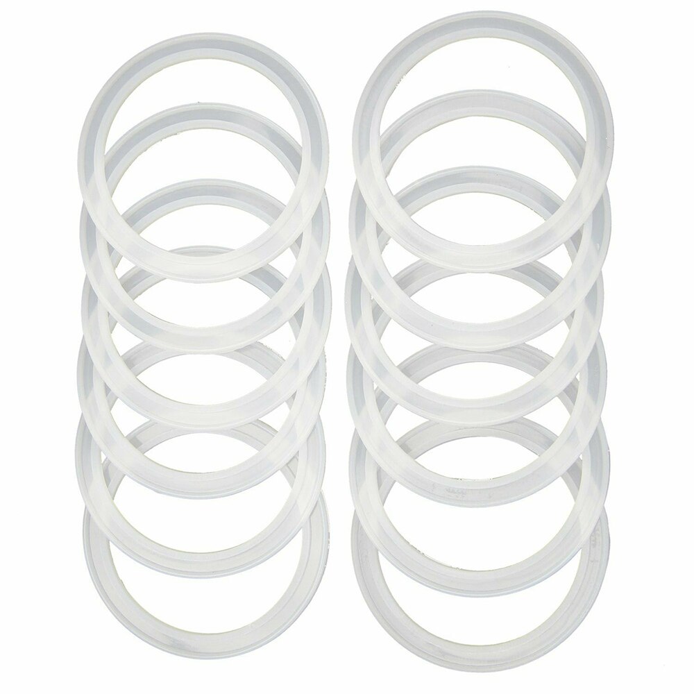 12 st silikontätningsringar packningar för läckagesäkra vanlig munburklock tillbehör silikontätningsringstillbehör