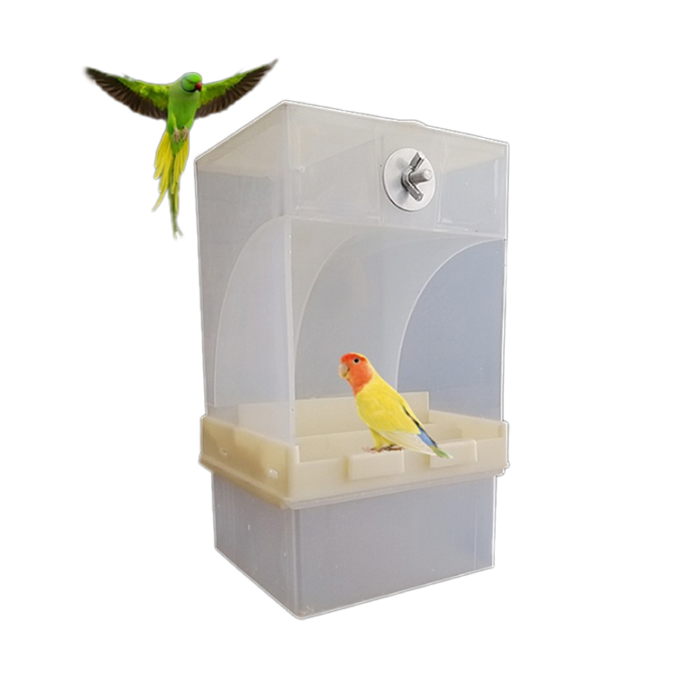 View of Pet Birds Parrot Cage Poultry Feeder Automatic Acr... – Grandado