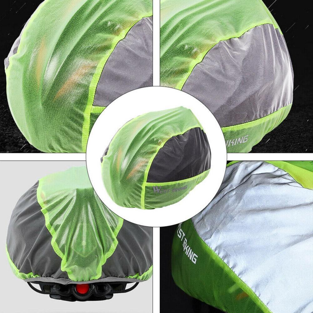 Outdoor Bicycle Helmet Rain Covers Dustproof Windproof Ultralight Rain Accessories Helmets Hats Bicycle Bikes Helmet Cap U6J0